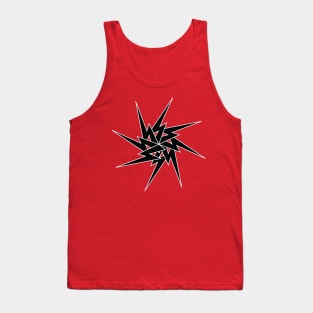 Lightning Bolt Pattern Tank Top